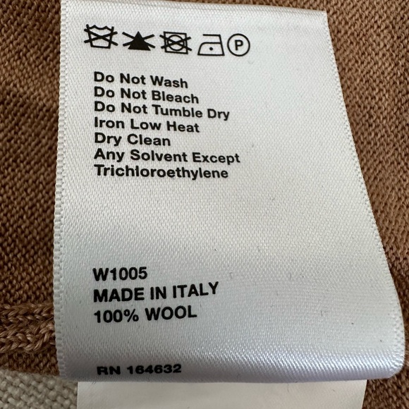 WARDROBE.NYC Crew Neck Sweater | Medium | Camel | $395 Retail | Wool - Picture 7 of 11